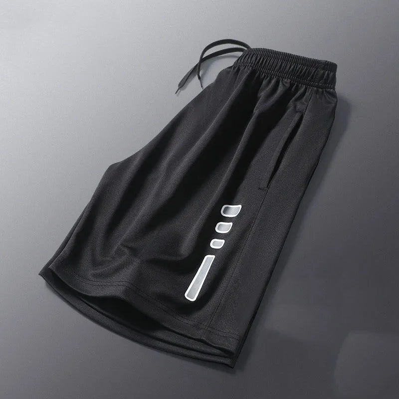 Breathable Striped Running Shorts for Men