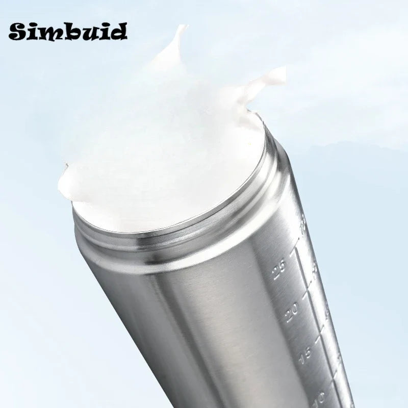 500ML/750ML Stainless Steel Protein Powder Shaker Bottle