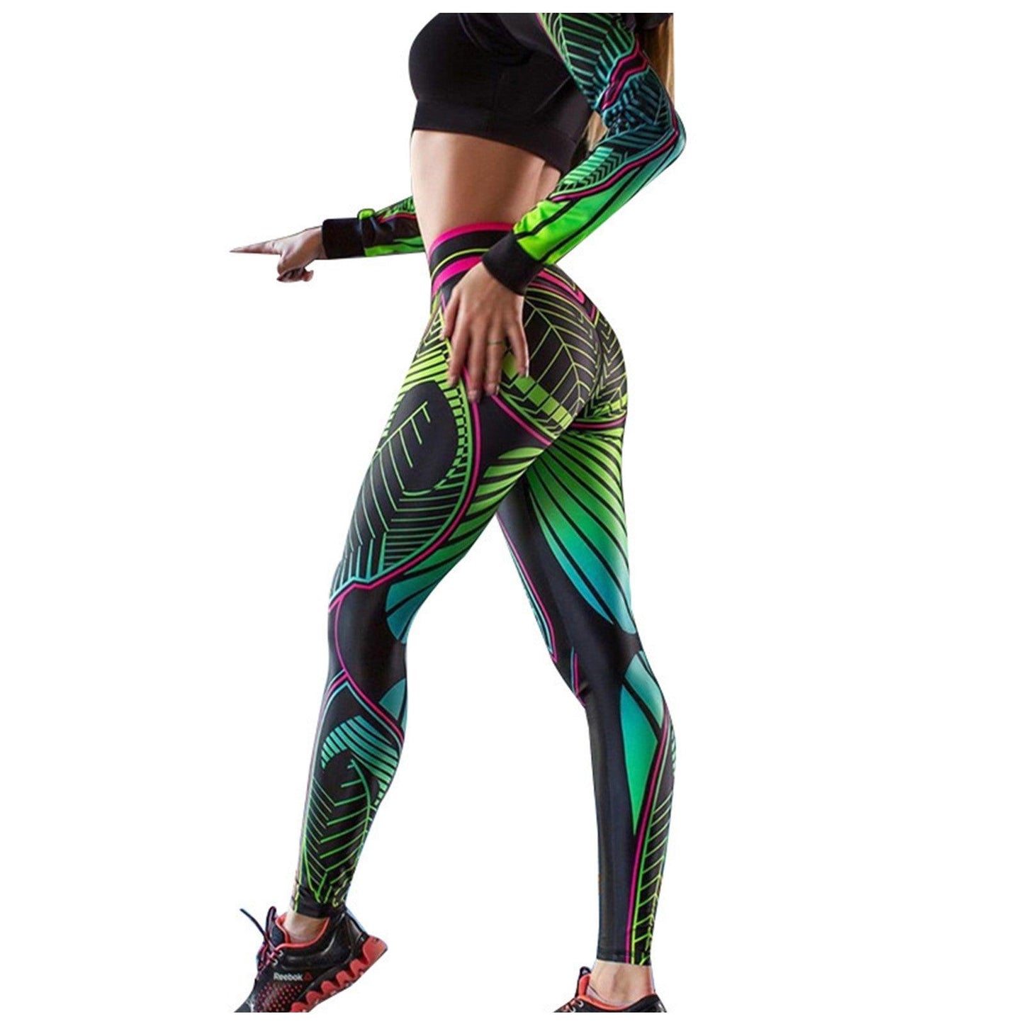 High Waist Print Sports Leggings