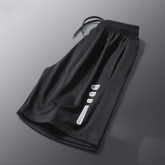 Breathable Striped Running Shorts for Men